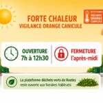 FORTE CHALEUR : modification des horaires des déchetteries de Doudeville et de Yerville