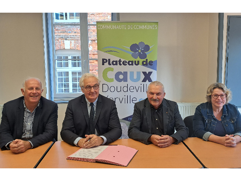 Officialisation du partenariat entre PME Développement et la Communauté de Communes Plateau de Caux