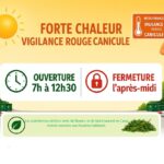 FORTE CHALEUR : modification des horaires des déchetteries de Doudeville et de Yerville